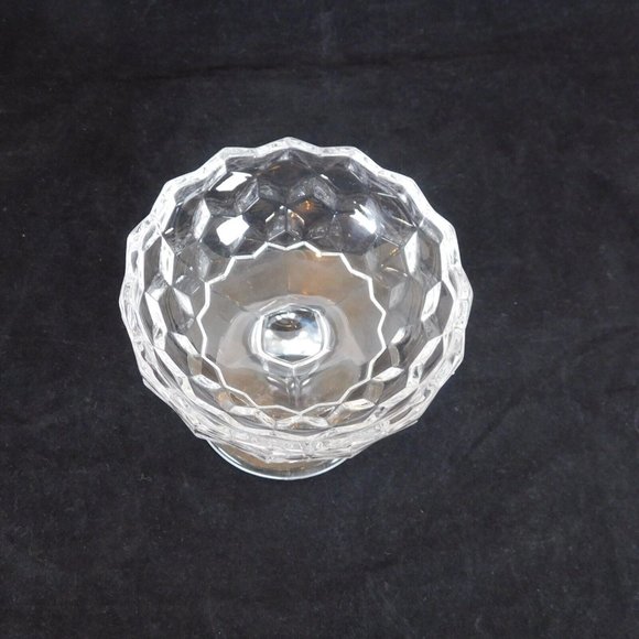 Fostoria American Jam Jelly Compote 4.25” Tall Vintage Elegant Glass NO LID MCM - Picture 5 of 6